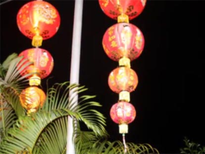 Lanterns for Chinese New Year in Hat Yai